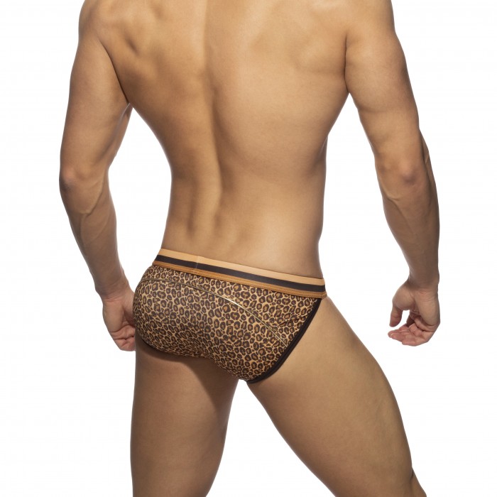  Leopard Stripe - brown swimsuit bikini - ADDICTED ADS268-C13 