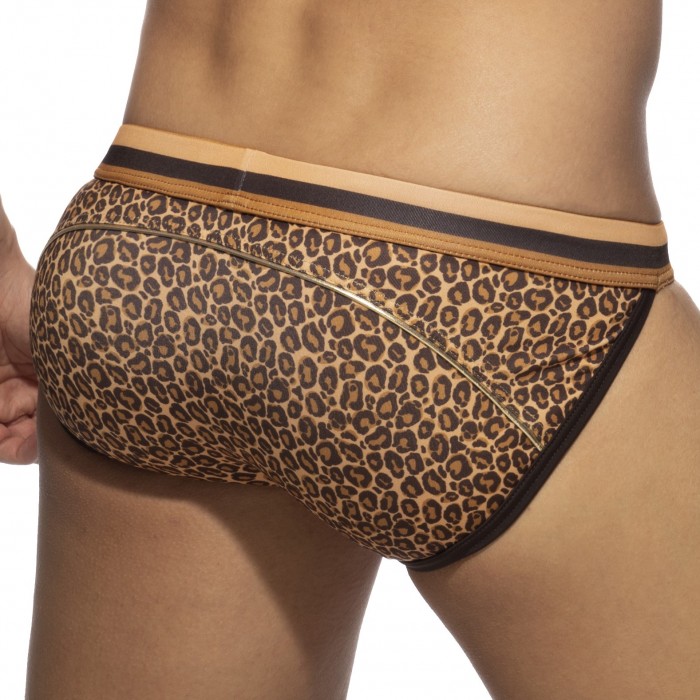  Leopard Stripe - brown swimsuit bikini - ADDICTED ADS268-C13 