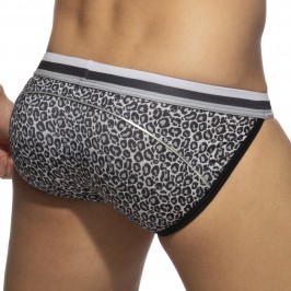 Leopard Stripe - grey swimsuit - ADDICTED ADS268-C15 