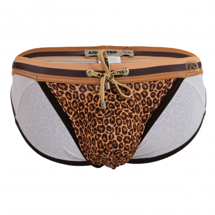 Léopard Stripe Bikini - braun - ADDICTED ADS268-C13