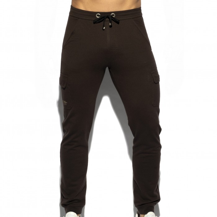  Pantalon Pique - marron - ES COLLECTION SP259 C13 