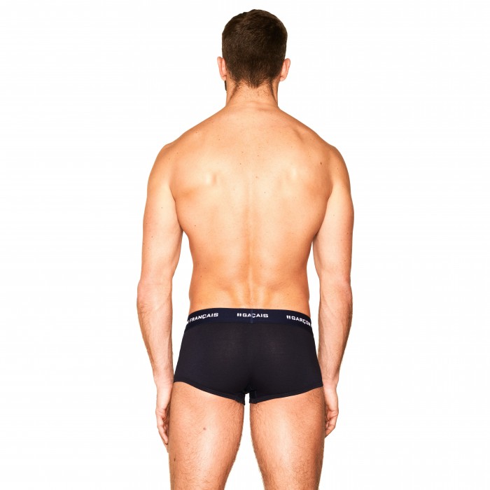  Navy Blue Trunk Essential - GARÇON FRANÇAIS SHORTY12 BLEU MARINE PACK 