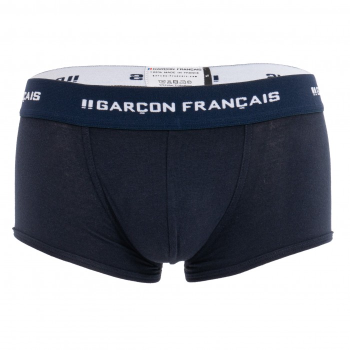 Boxer Bleu Marine Indispensable - GARÇON FRANÇAIS SHORTY12 BLEU MARINE PACK