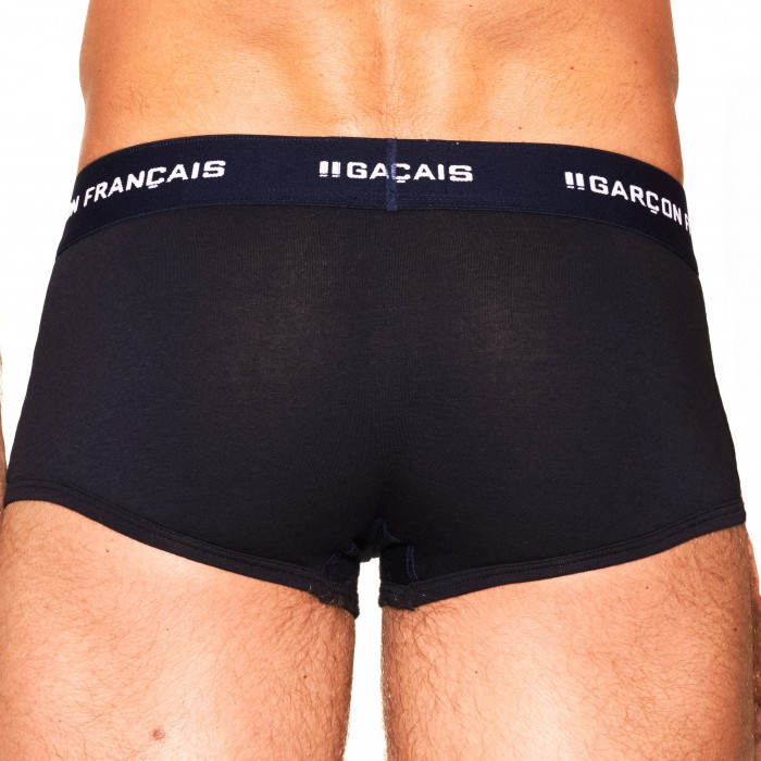  Navy Blue Trunk Essential - GARÇON FRANÇAIS SHORTY12 BLEU MARINE PACK 