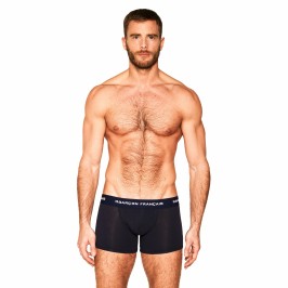  Le Boxer long bleu marine Indispensable - GARÇON FRANÇAIS BOXER13 BLEU MARINE PACK 