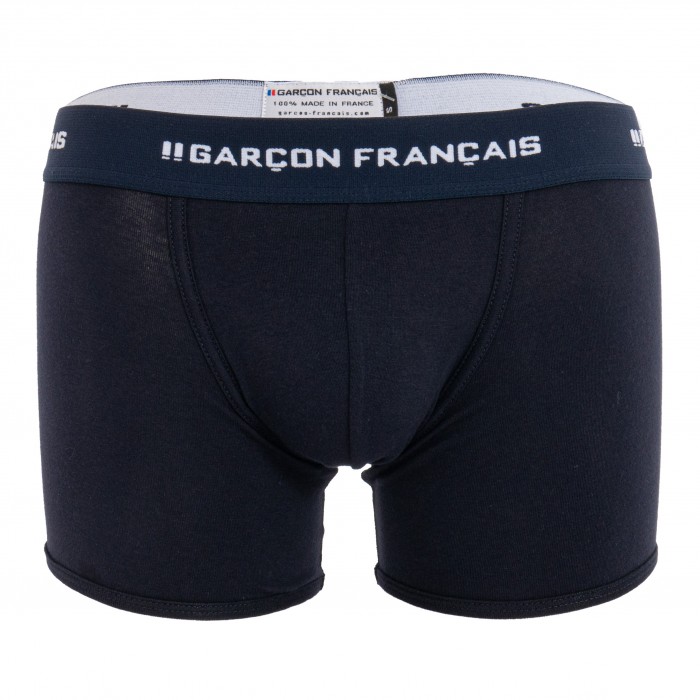 Bóxer largo azul marino "Los Indispensables" - GARÇON FRANÇAIS BOXER13 BLEU MARINE PACK