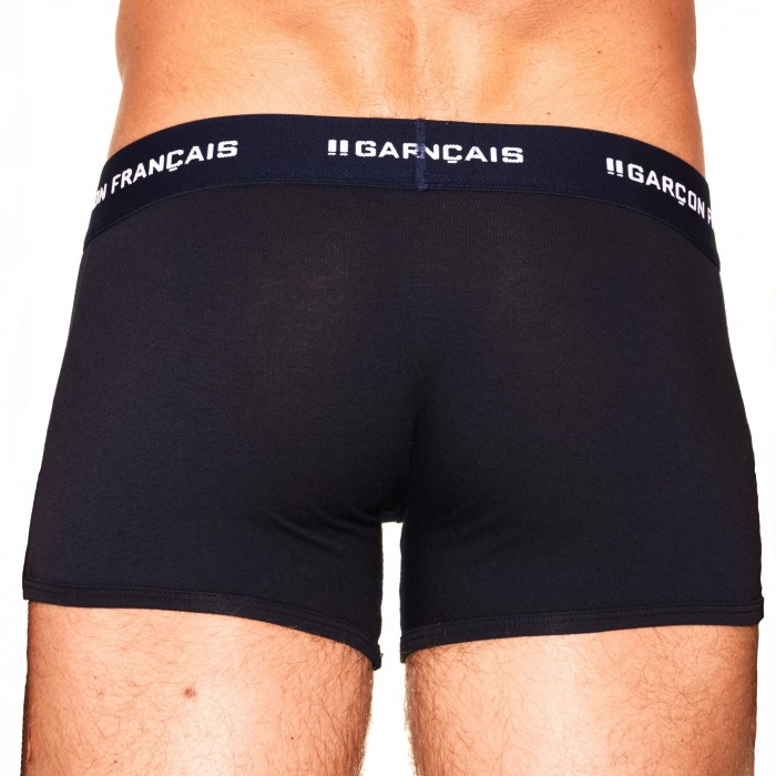  Long navy blue boxer Essential - GARÇON FRANÇAIS BOXER13 BLEU MARINE PACK 