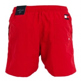  Flag Drawstring Mid Length Slim Fit Swim Shorts - red - TOMMY HILFIGER UM0UM02048-XLG 
