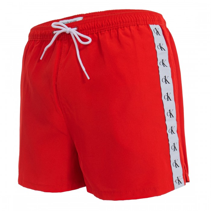 Short de bain Drawstring - rouge - CALVIN KLEIN KM0KM00556-XND