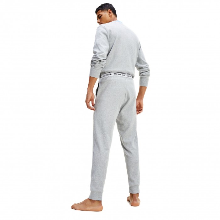  Jogging en coton bio à logo - gris - TOMMY HILFIGER UM0UM01769-P6S 