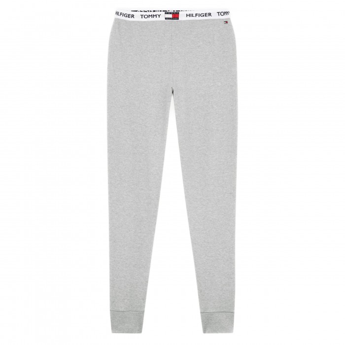 Jogging en coton bio à logo - gris - TOMMY HILFIGER UM0UM01769-P6S