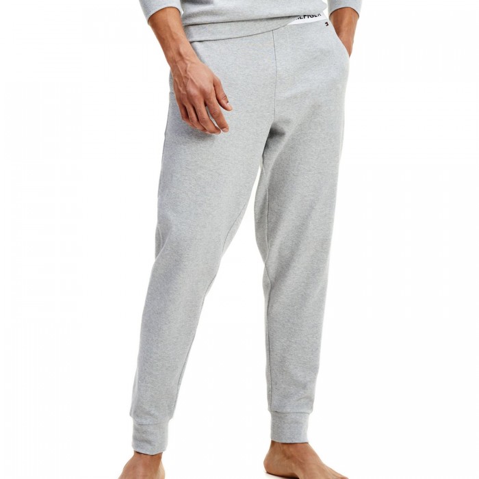  Jogging en coton bio à logo - gris - TOMMY HILFIGER UM0UM01769-P6S 