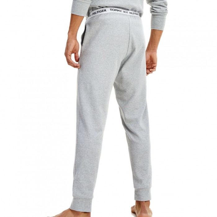  Jogging en coton bio à logo - gris - TOMMY HILFIGER UM0UM01769-P6S 