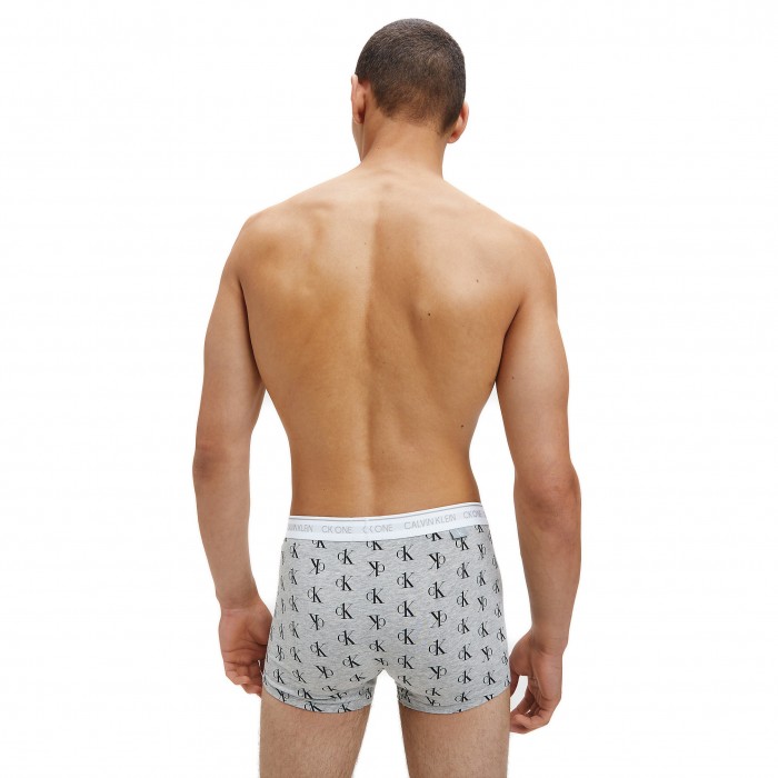  Boxershort - CK ONE staggered logo grau - CALVIN KLEIN NB2216A-SL4 