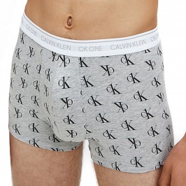  Boxer aderenti - CK One staggered logo grigio - CALVIN KLEIN NB2216A-SL4 