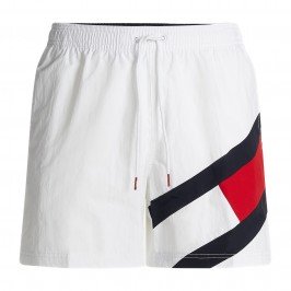 Costume shorts slim fit media lunghezza - bianco - TOMMY HILFIGER UM0UM02048-YBR