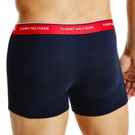  Lot de 3 boxers en coton extensible - ceintures rouge navy et bleu - TOMMY HILFIGER UM0UM01642-0WC 