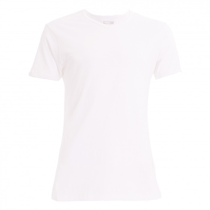 Packung mit 2 täglichen T-Shirts mit V-Ausschnitt - weiß - PUMA 100000890-002 