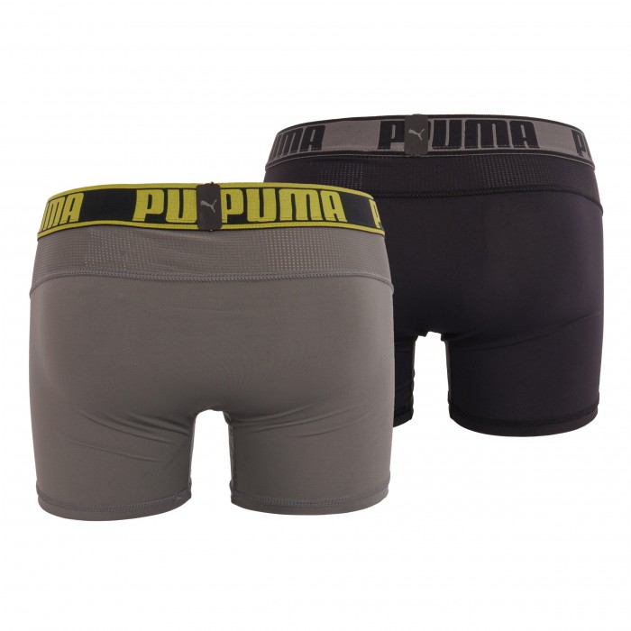  Pack of 2 Active boxers - gray and black - PUMA 671017001-319 