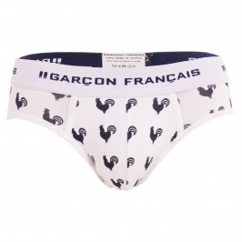 French Cock Brief - GARÇON FRANÇAIS SLIP18-BLANC COQS