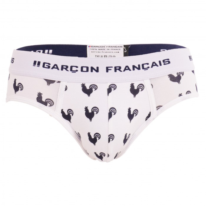 French Cock Brief - GARÇON FRANÇAIS SLIP18-BLANC COQS