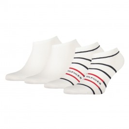  2er-Pack Sneakersocken mit Breton-Streifen - TOMMY HILFIGER 100002211-001 