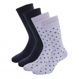  Pack de 2 pares de calcetines con lunares - azul - TOMMY HILFIGER 100002654-002 