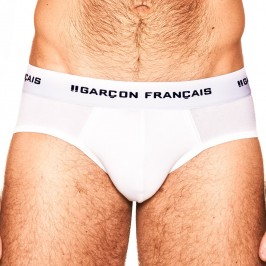  White Brief Essential - GARÇON FRANÇAIS SLIP19 BLANC PACK 