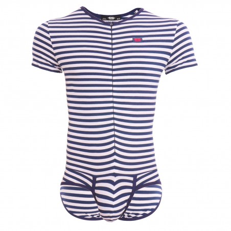 Bodysuit Cotton - marine stripes