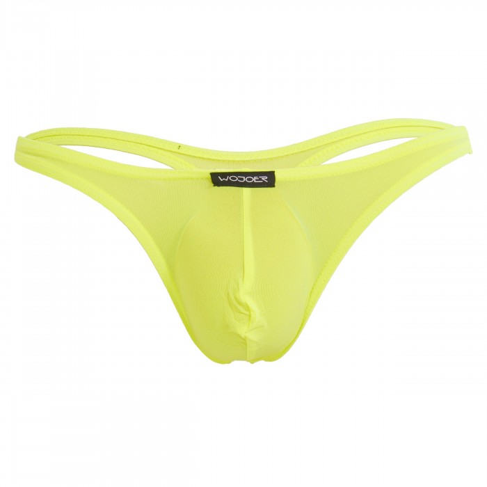 Mini Pushup string beach & underwear - jaune - WOJOER 320B15-Y