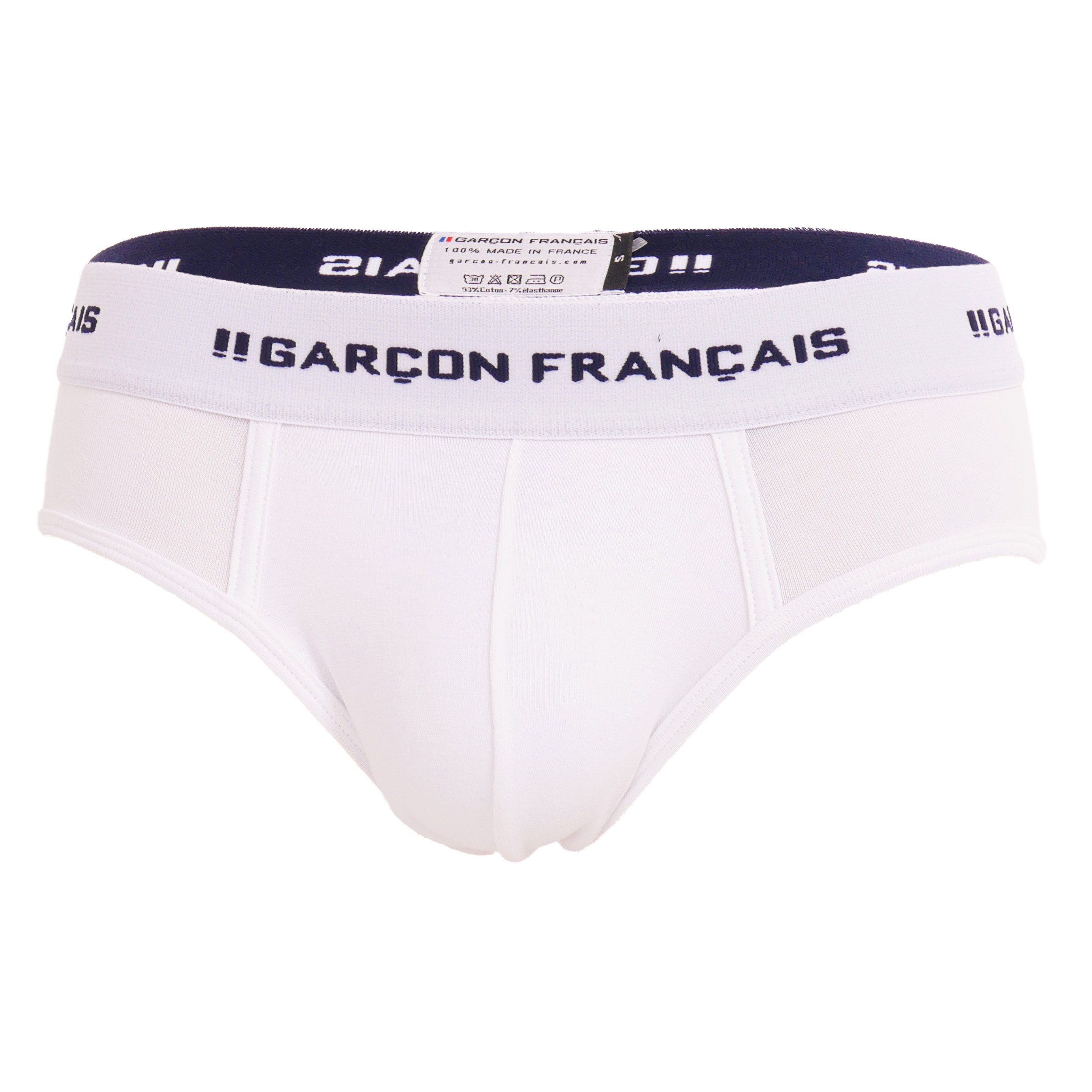 Men's purple cotton low-rise briefs - Garçon Français