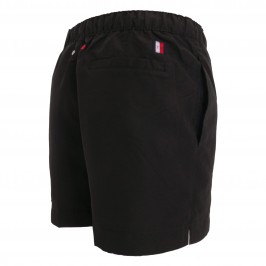  Short de bain mi-long à logo signature - noir - TOMMY HILFIGER UM0UM02060-BDS 