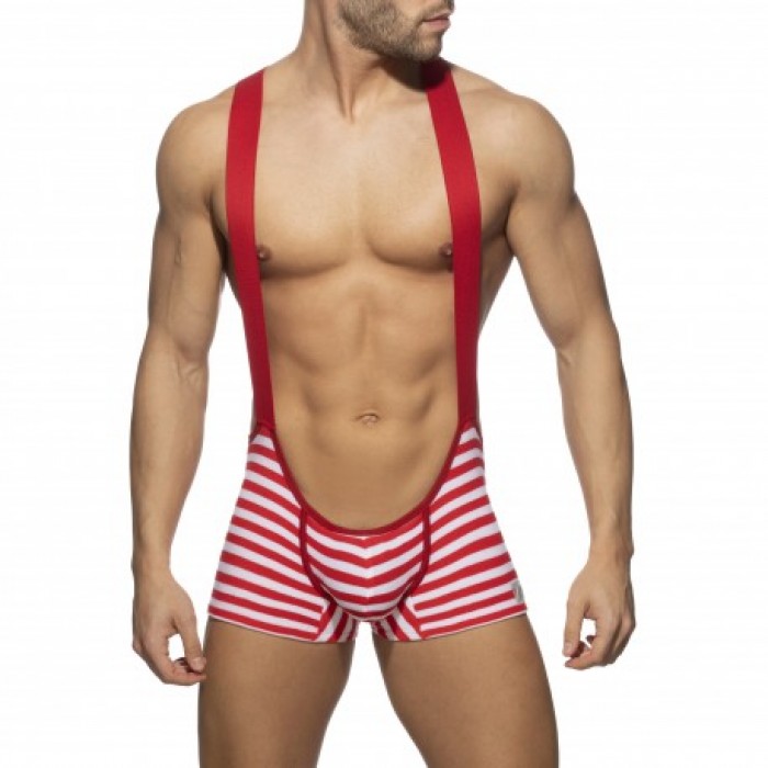  Singlet sailor velours - rouge - ADDICTED AD943-C06 