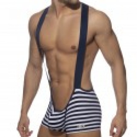 Singlet sailor velours - navy