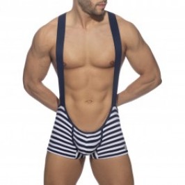  Singlet sailor velours - marine - ADDICTED AD943-C09 