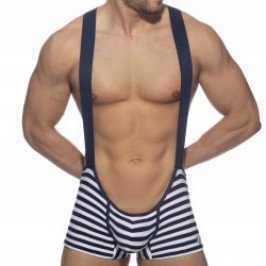  Singlet sailor velours - marine - ADDICTED AD943-C09 