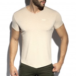  T-shirt col V FLAME - beige - ES COLLECTION TS283-C28 