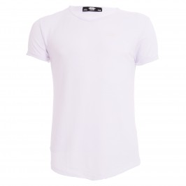 T-shirt col V FLAME - blanc - ES COLLECTION TS283-C01