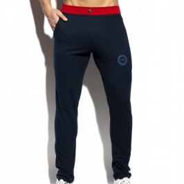  Pantalon PIQUE FIT - marine - ES COLLECTION SP244-C09 