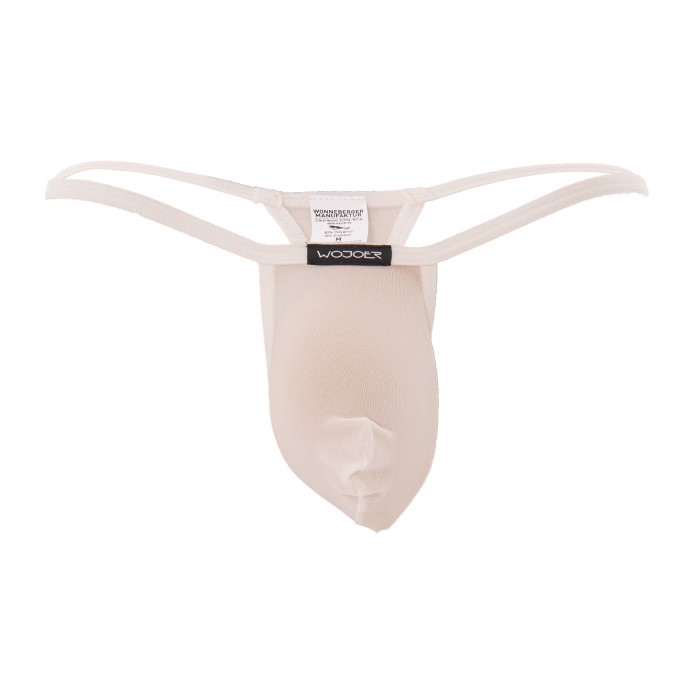 Mini sock string beach & underwear - blanc cassé - WOJOER 320B3-W