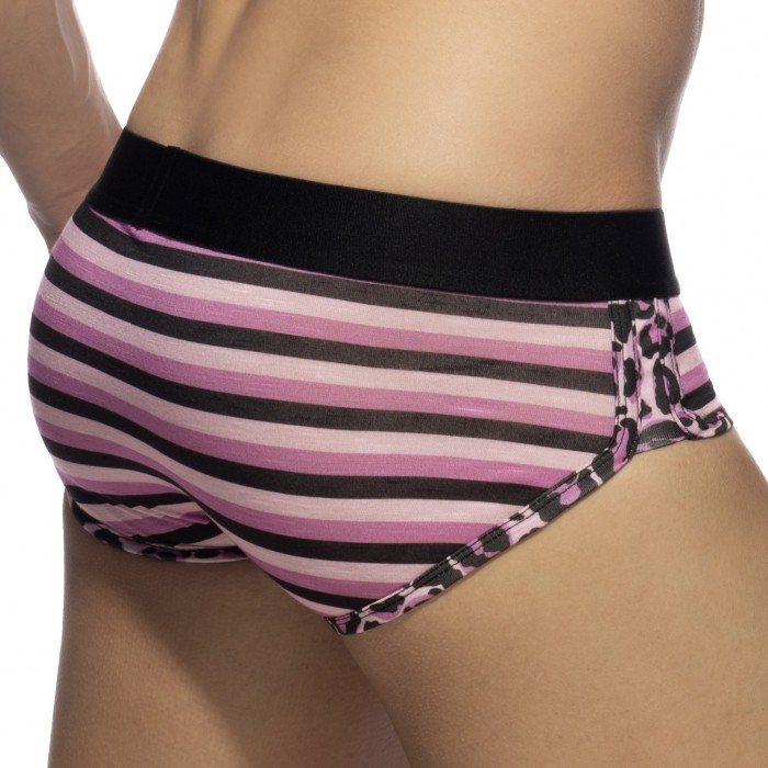  Slip LEO STRIPE - rose - ADDICTED AD978-C05 