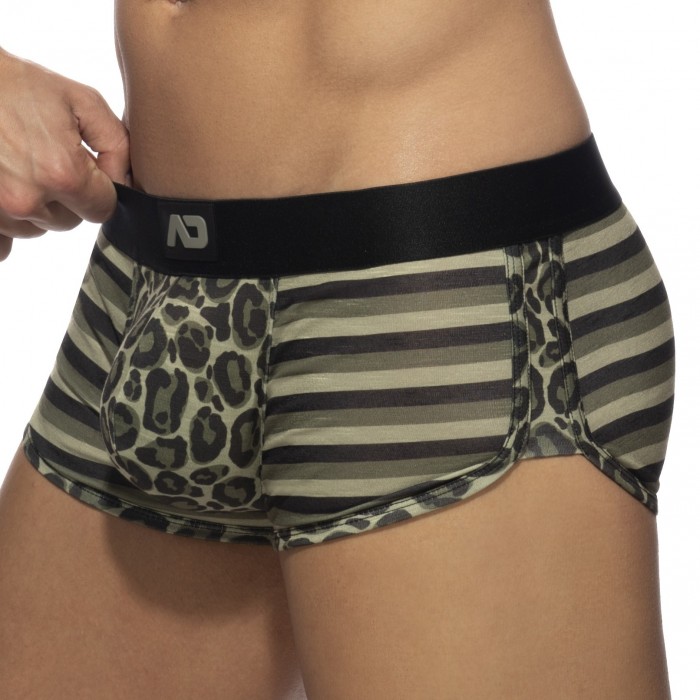  Trunk Léo Stripe - kaki - ADDICTED AD979-C12 