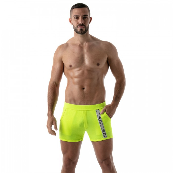  Short Neon Gym - jaune fluo - TOF PARIS TOF139JF 