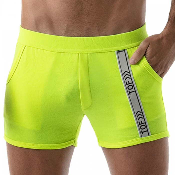  Short Neon Gym - jaune fluo - TOF PARIS TOF139JF 