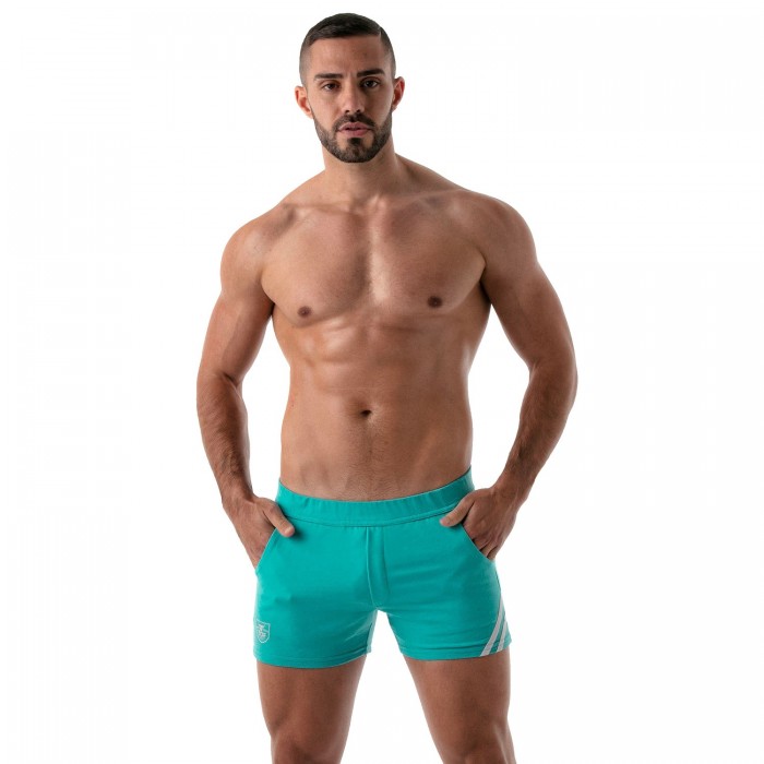  Short Paris Turquoise/Blanc - TOF PARIS SH0009TB 