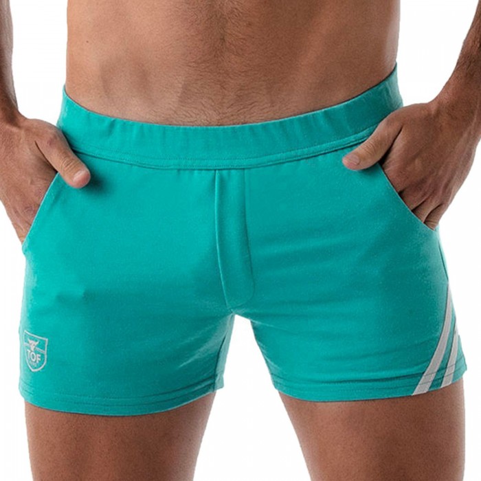  Short Paris Turquoise/White - TOF PARIS SH0009TB 