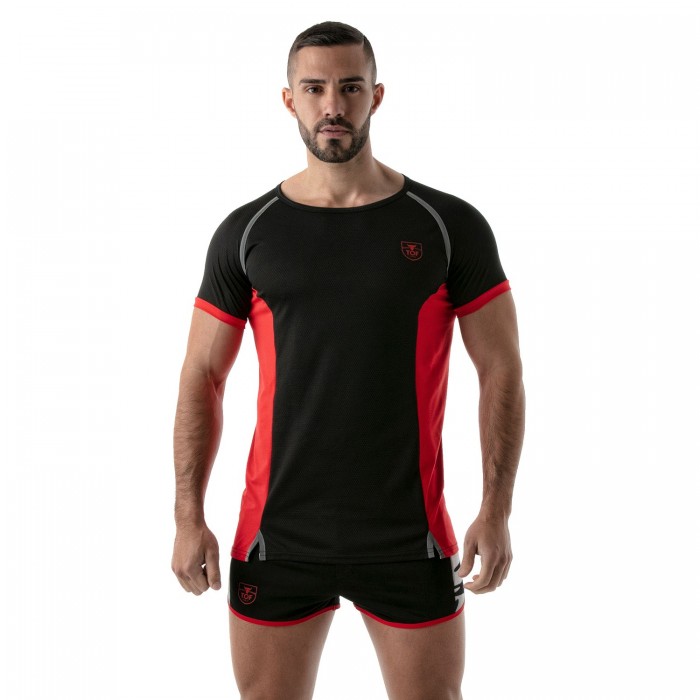  T-Shirt Total Protection Black/Red - TOF PARIS TOF143NR 