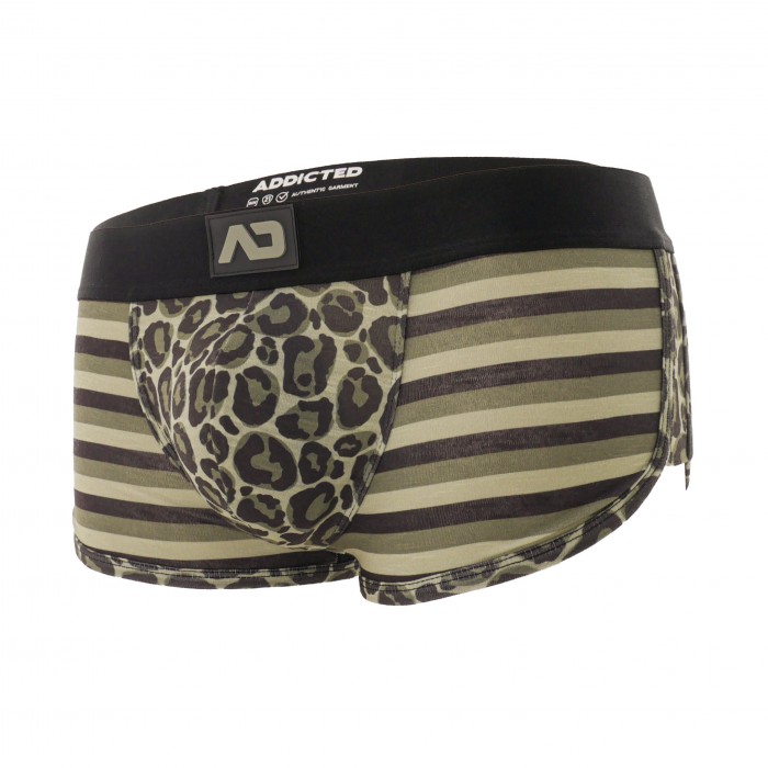 Trunk Léo Stripe - kaki - ADDICTED AD979-C12