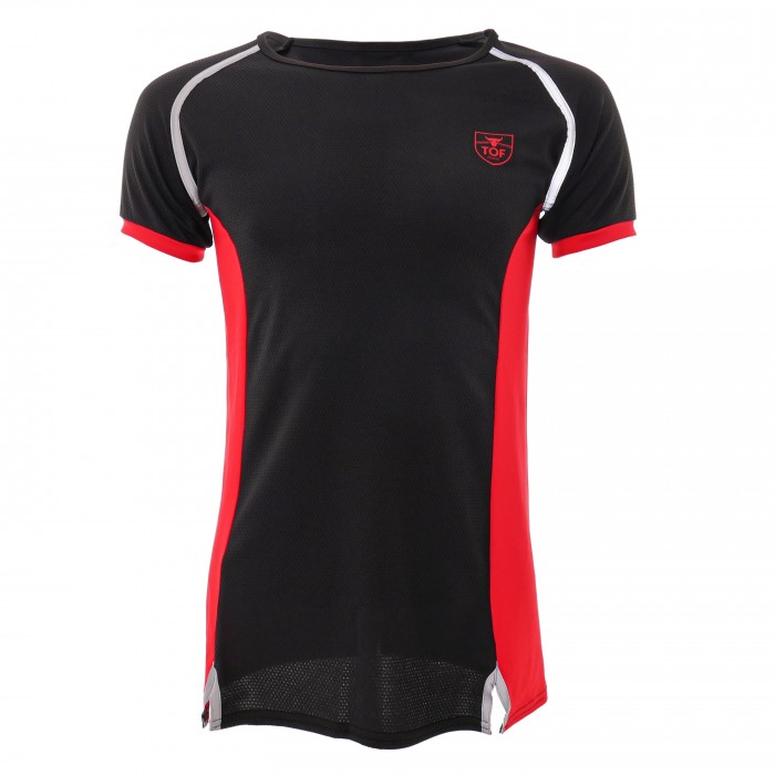 T-Shirt Total Protection Noir/Rouge - TOF PARIS TOF143NR