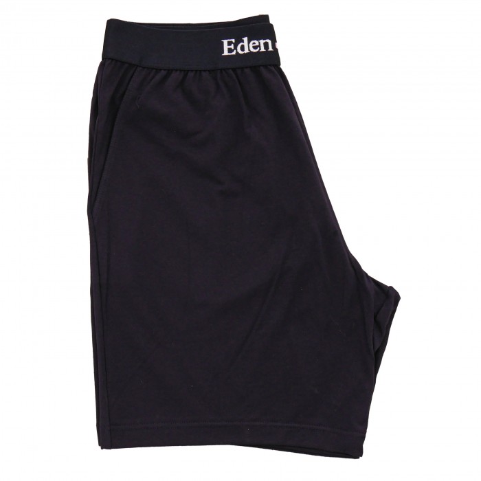  Pyjama court Eden Park coton bio rayé - bleu - EDEN PARK E537G67-039 